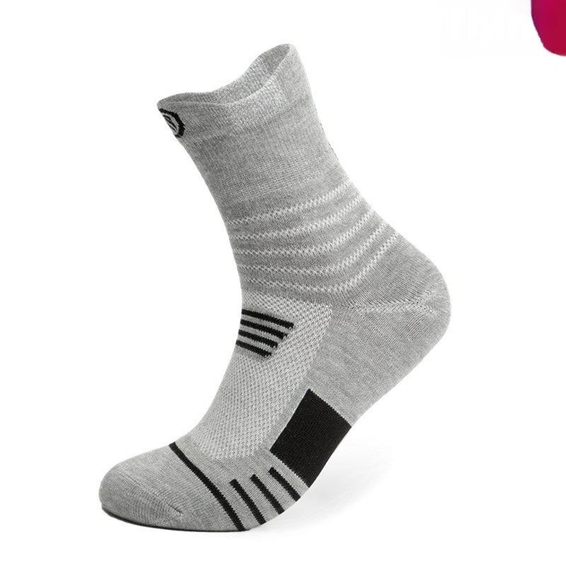Running Socks Men's Basketball Stockings Thick Towel Bottom Terry-loop Hosiery