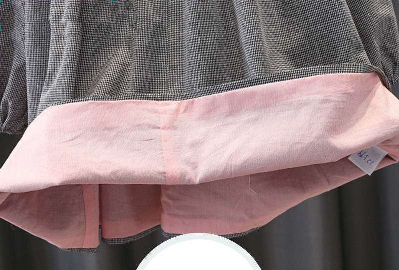 Princess Dress Western Style Spring And Autumn Plaid