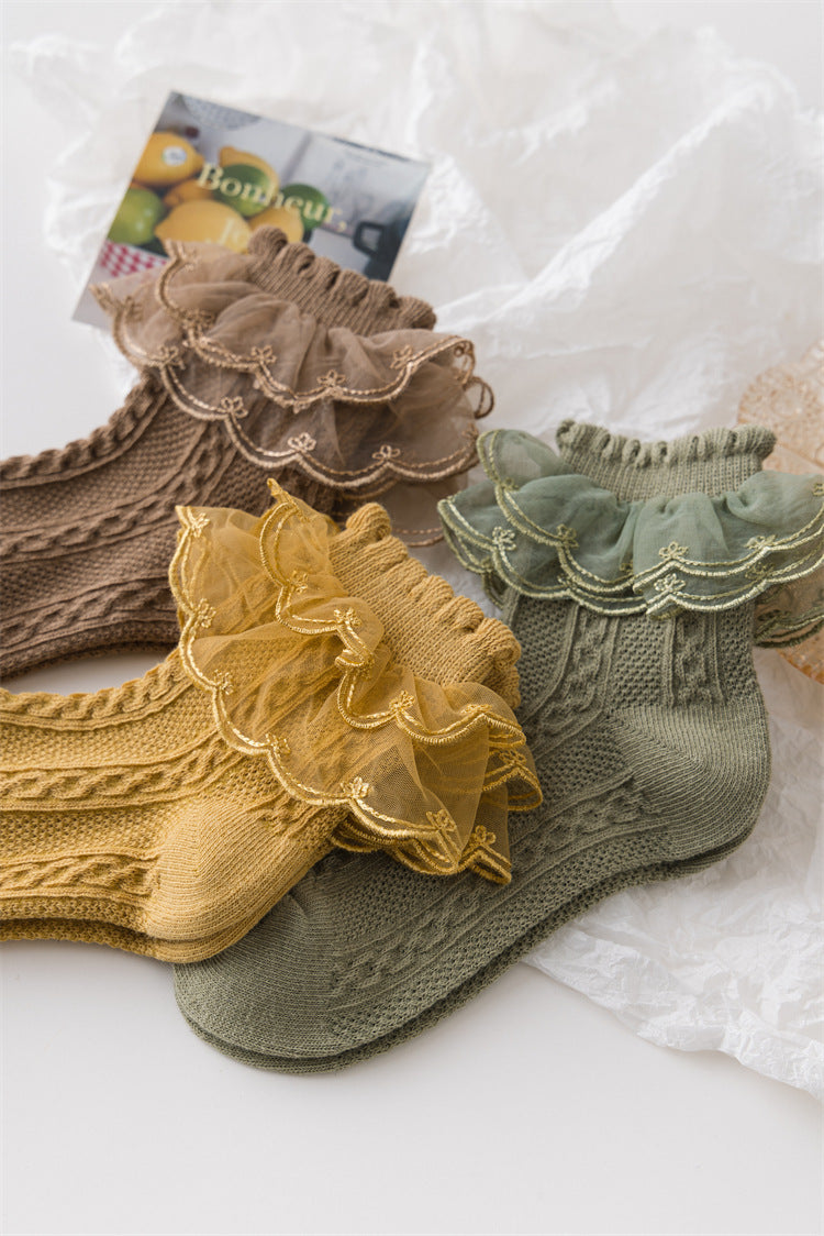 Lolita Style Socks Girls Lace