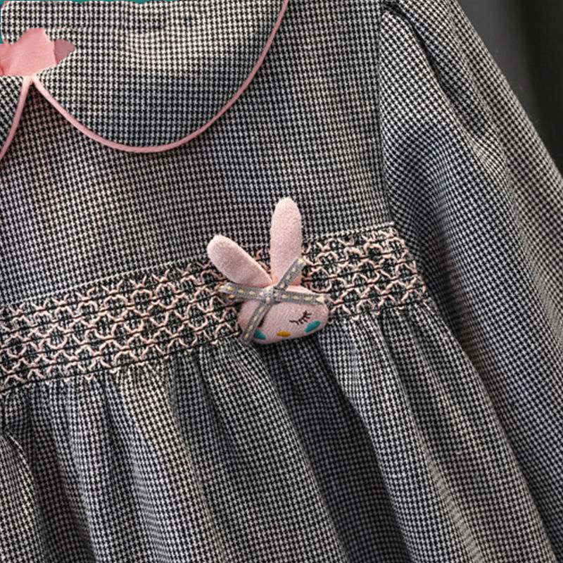 Princess Dress Western Style Spring And Autumn Plaid