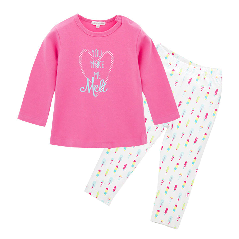 Children's Korean-Style Suit, Two-Piece, Long-Sleeved Trousers, Girl Suit