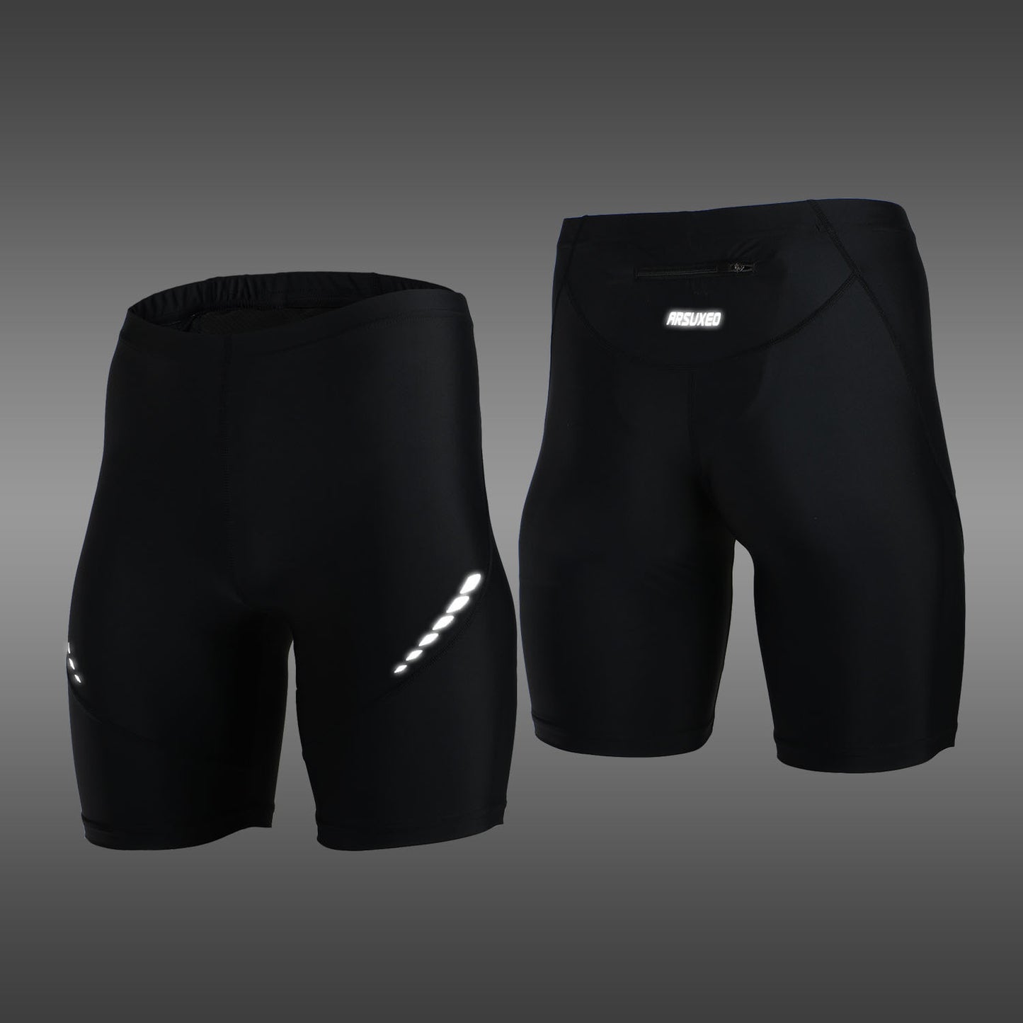 Reflective tights athletic fitness running pants