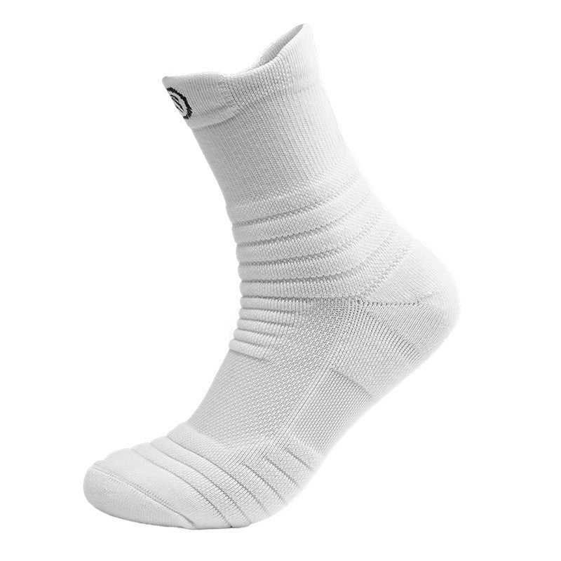 Running Socks Men's Basketball Stockings Thick Towel Bottom Terry-loop Hosiery