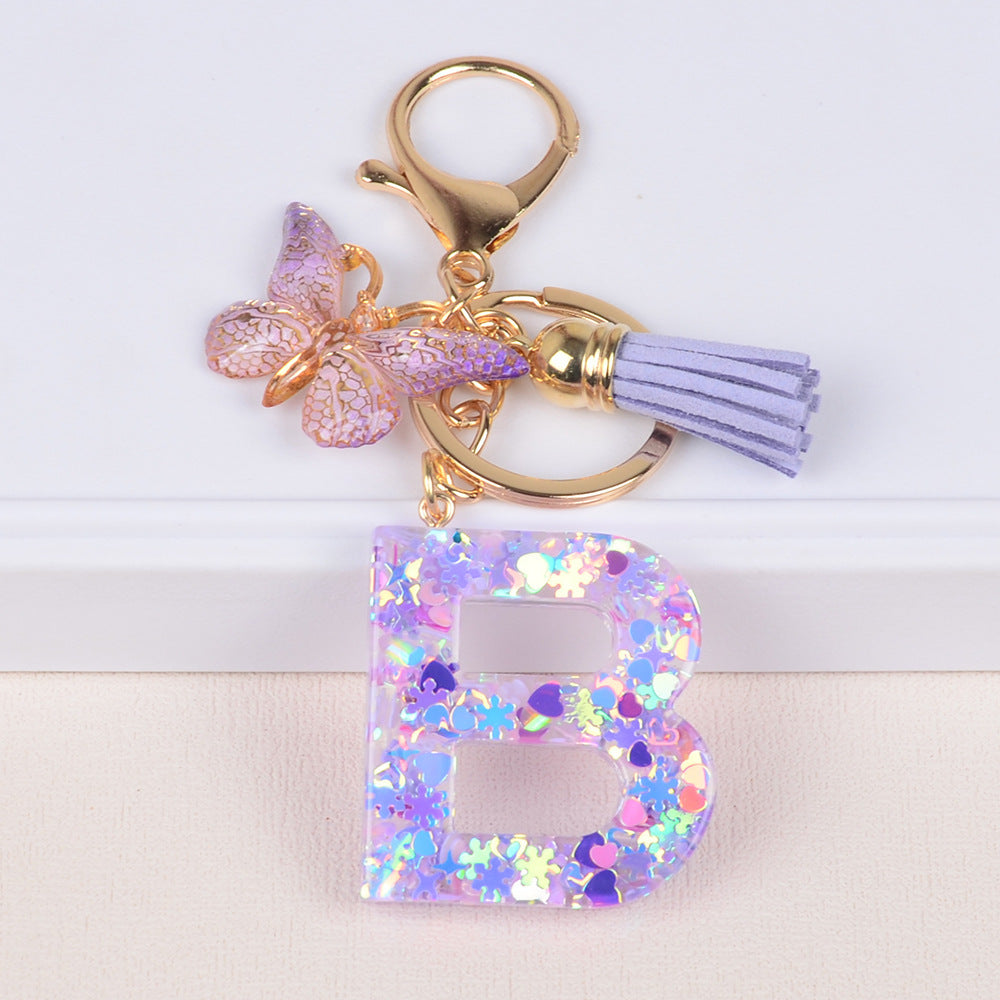 Snowflake Love Sequins Crystal Glue Pendant