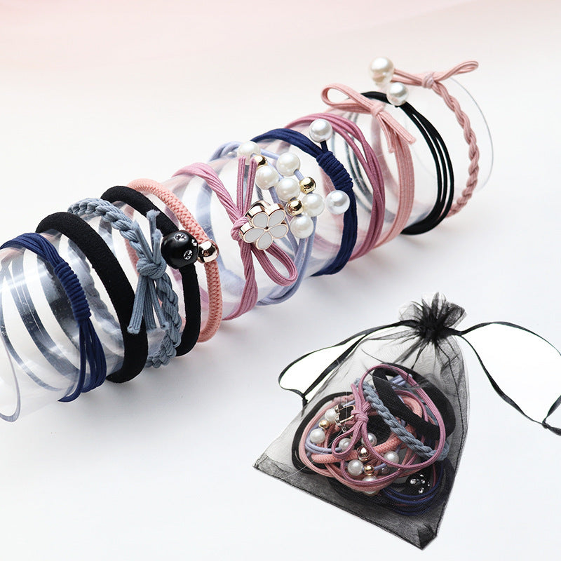 Head Rope High Elastic Rubber Band 12 Pieces Suit