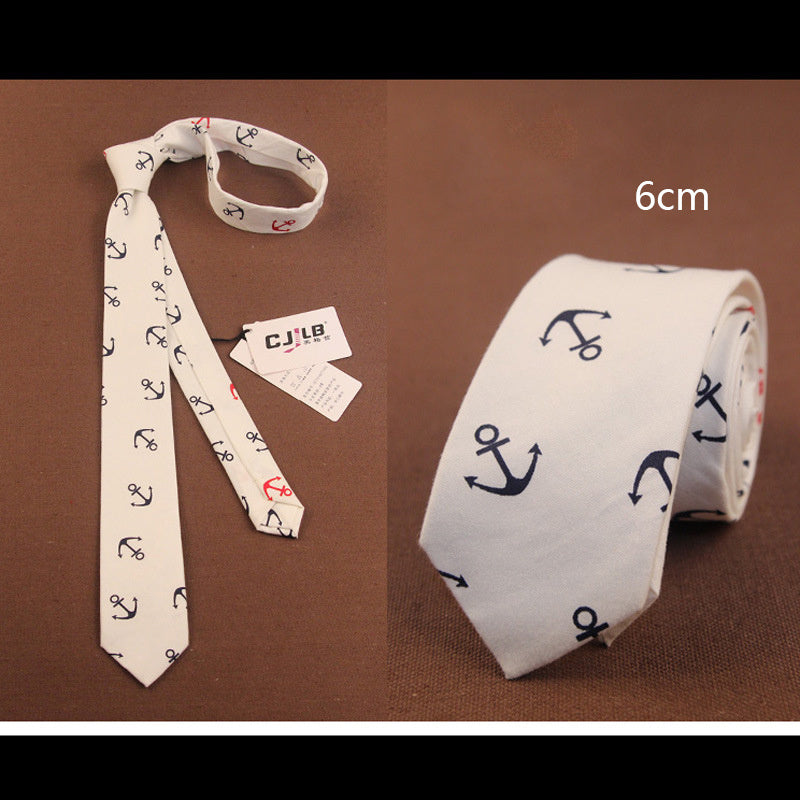 Korean Version Of The Narrow Tide Tie Casual Fashion