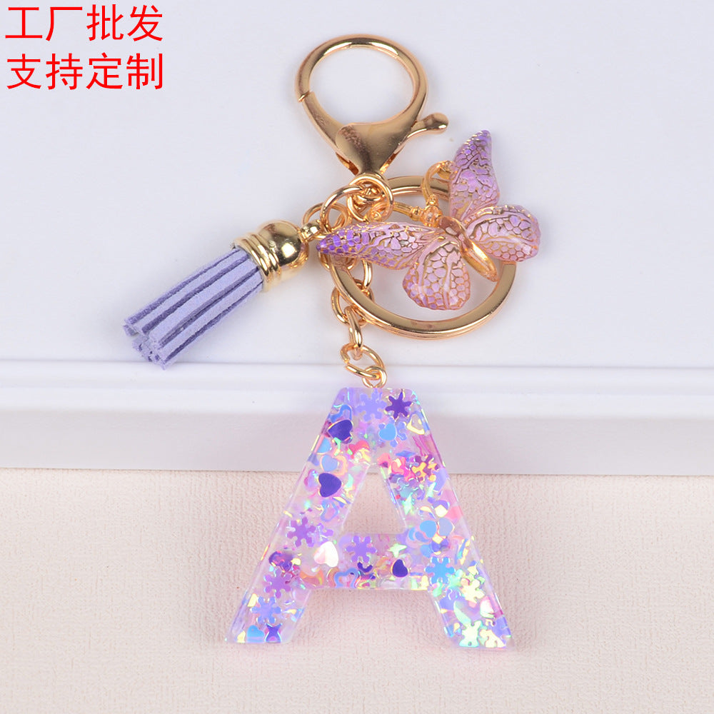 Snowflake Love Sequins Crystal Glue Pendant