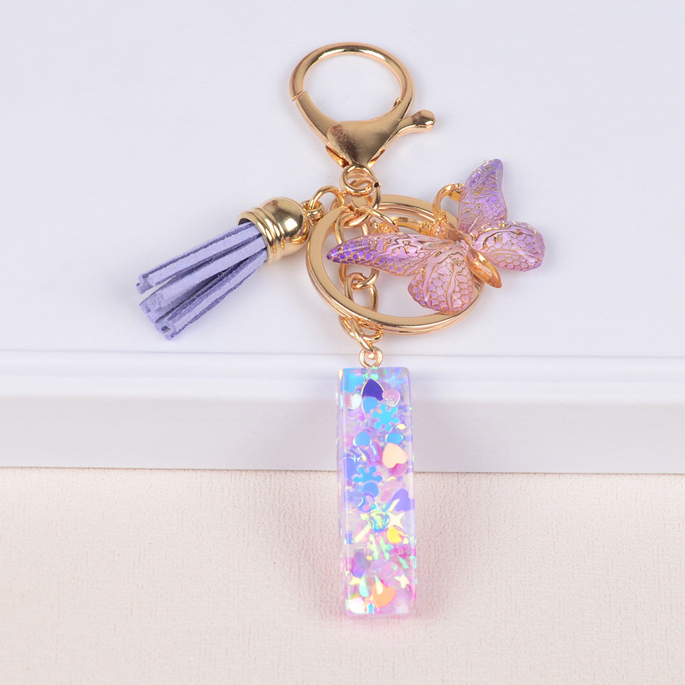 Snowflake Love Sequins Crystal Glue Pendant
