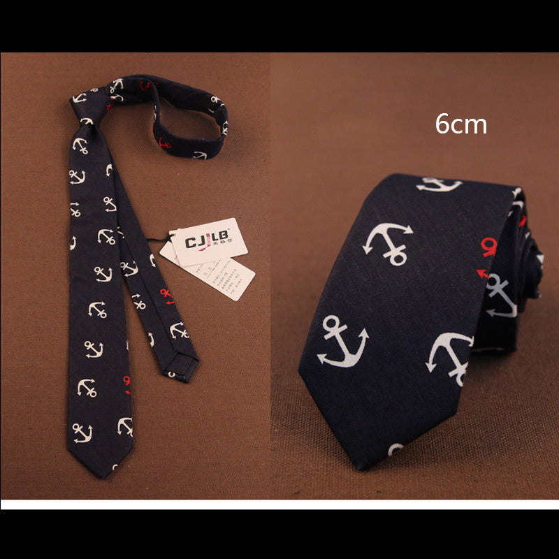 Korean Version Of The Narrow Tide Tie Casual Fashion