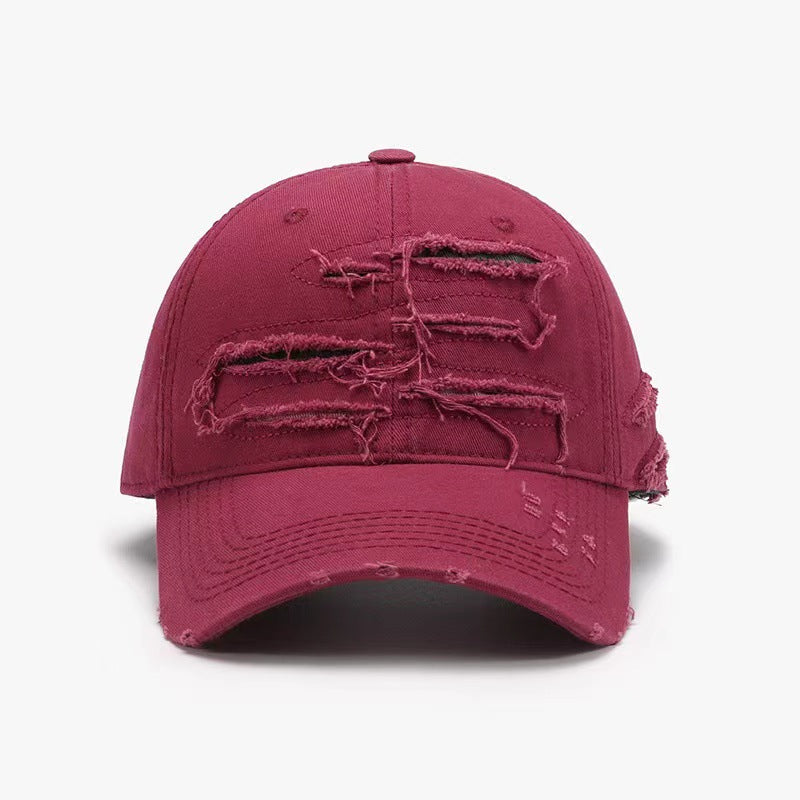 Sun Hat Make Old Ripped Soft Top Baseball Cap