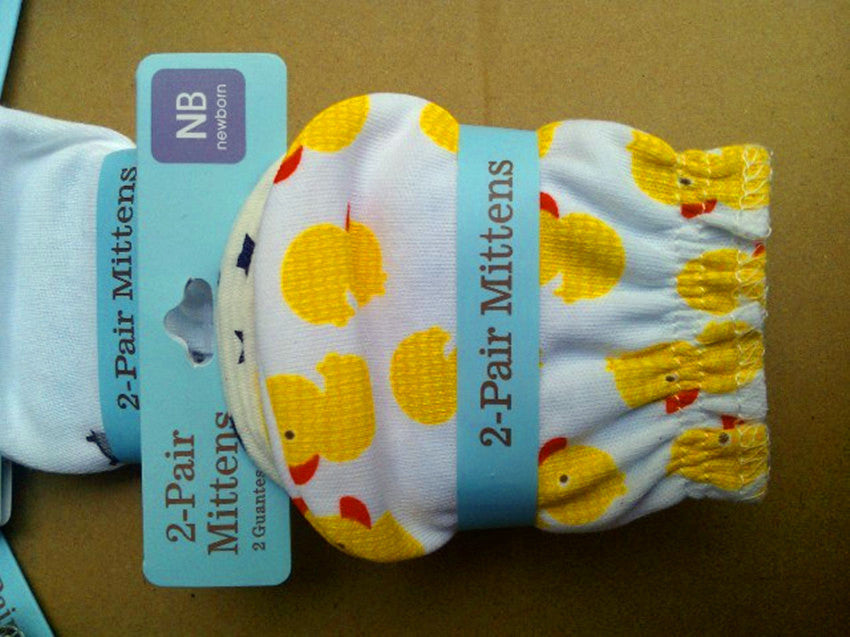 Print Anti-Scratch Face Baby Gloves
