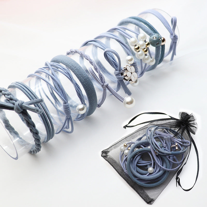 Head Rope High Elastic Rubber Band 12 Pieces Suit
