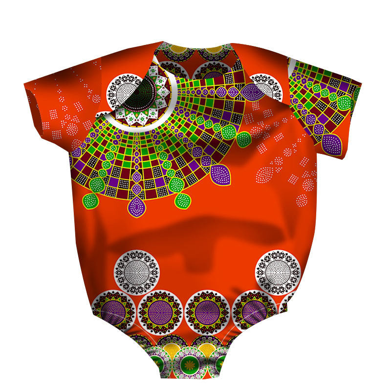 African printed children's jumpsuit