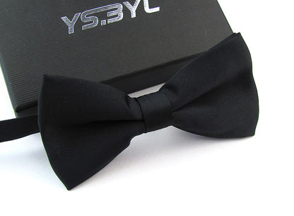 Matte Men's Solid Color Wedding Bow Tie Gentleman Polyester