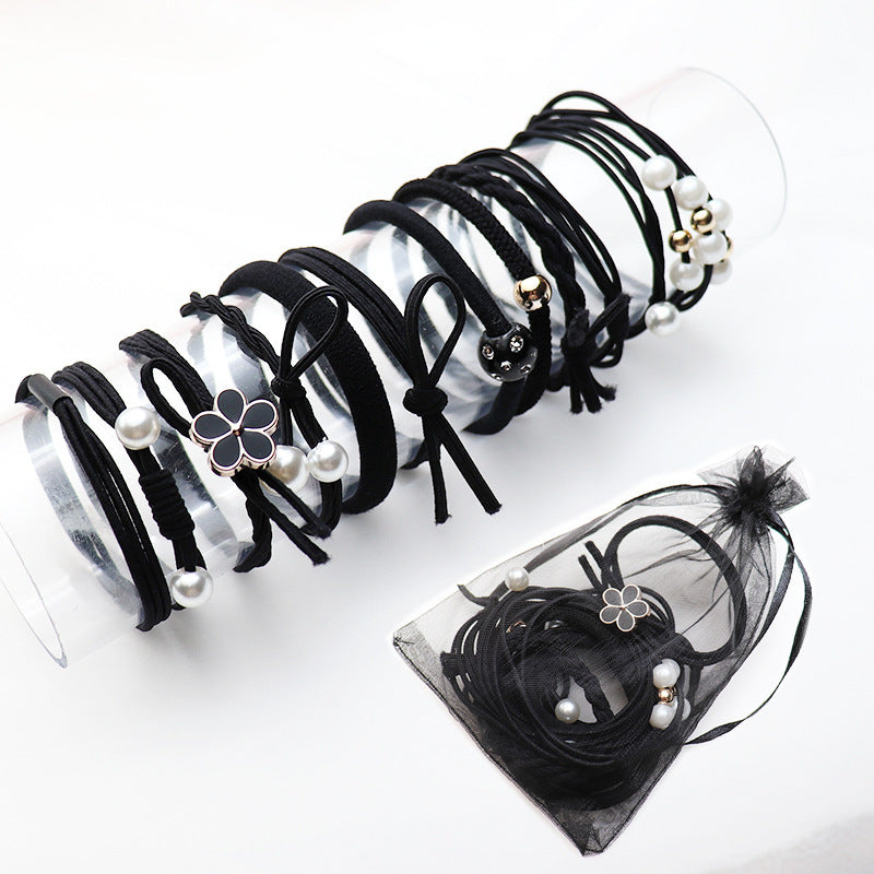 Head Rope High Elastic Rubber Band 12 Pieces Suit
