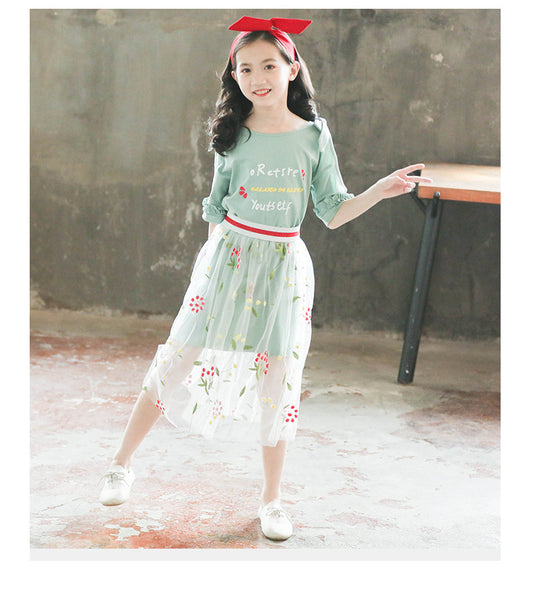 Children dress in fashionable dresses