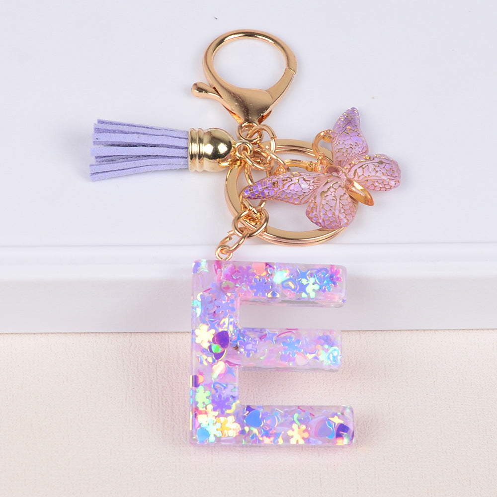 Snowflake Love Sequins Crystal Glue Pendant