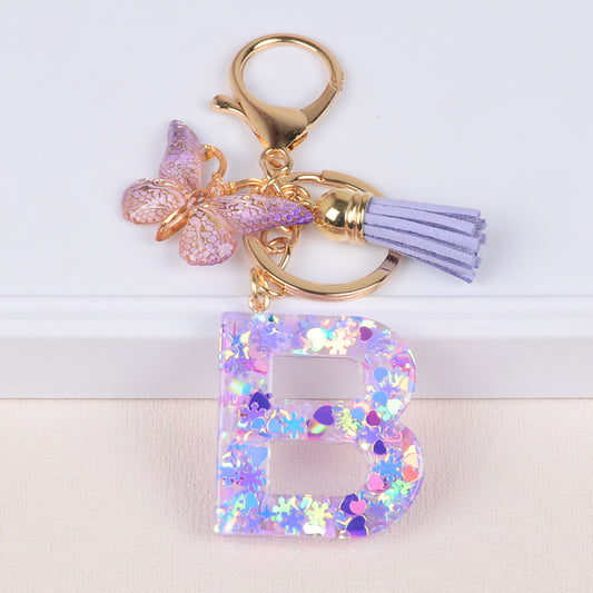 Snowflake Love Sequins Crystal Glue Pendant