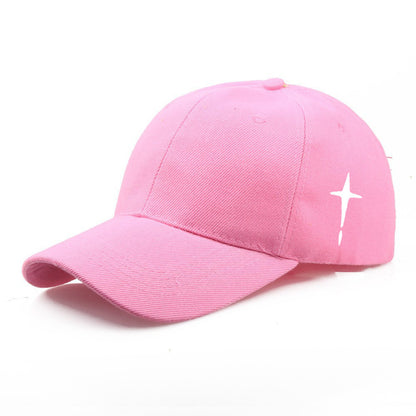 Baseball Cap Men's Polyester Cotton Cross Print Casual Sun Hat