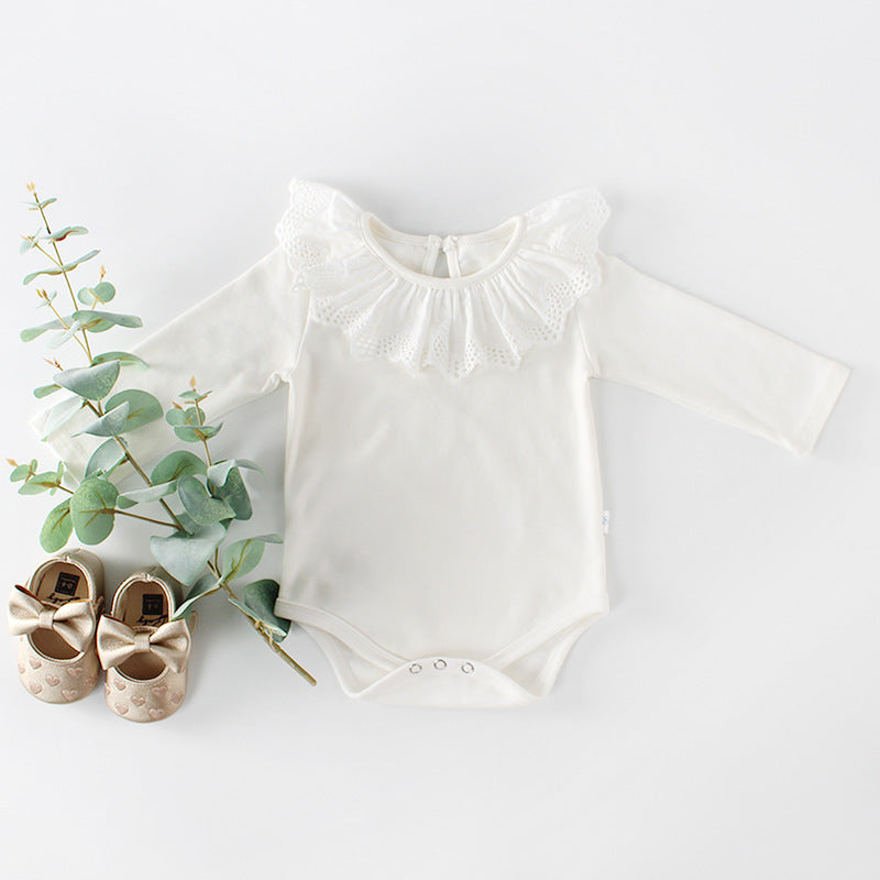 Long - sleeved cotton jumpsuit