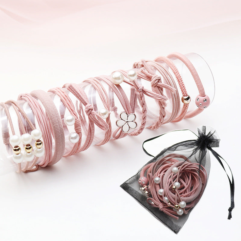 Head Rope High Elastic Rubber Band 12 Pieces Suit
