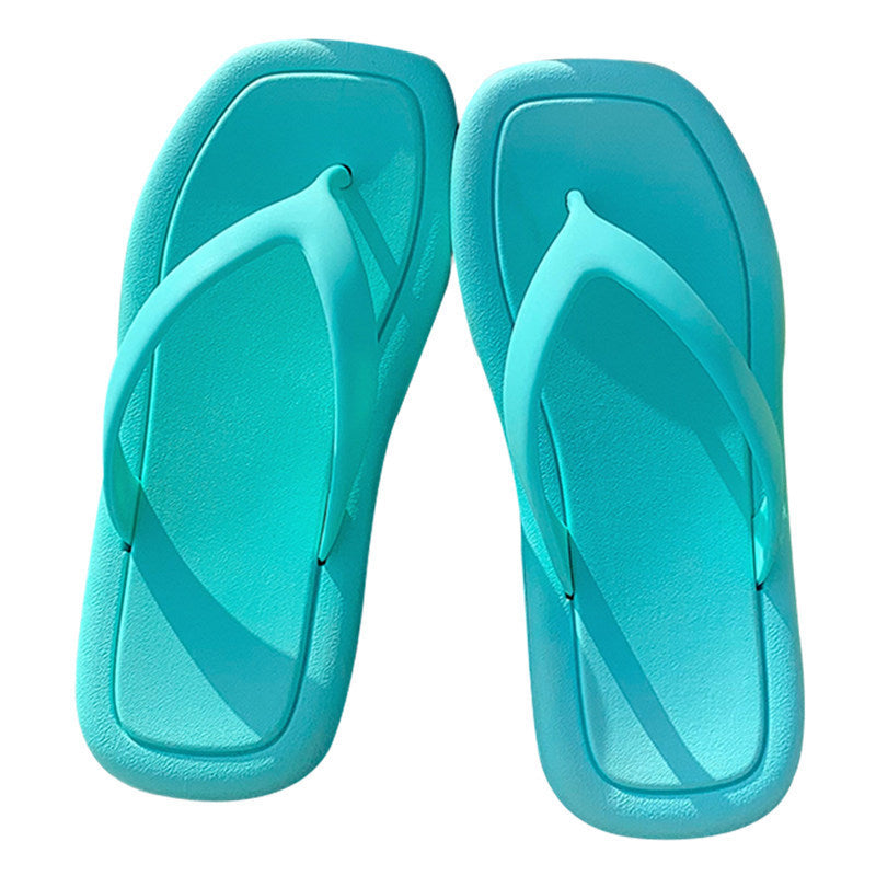 Fashion Solid Color Flip-flops Women's Soft Bottom Flip-flops