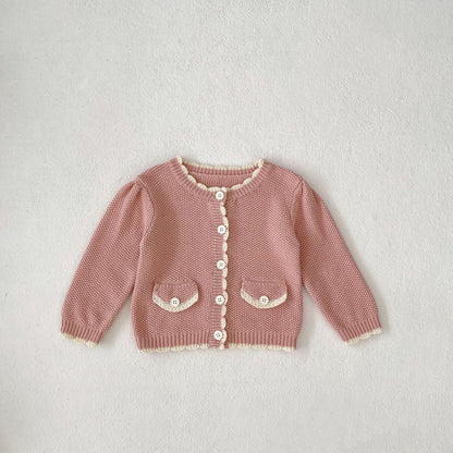 Wave Lock Sweet Coat Wooden Ear Solid Color Romper