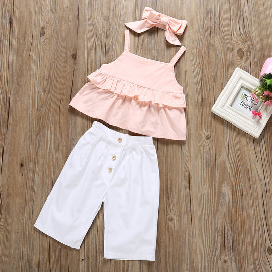 3-piece Cross-border European And American Children's Clothing