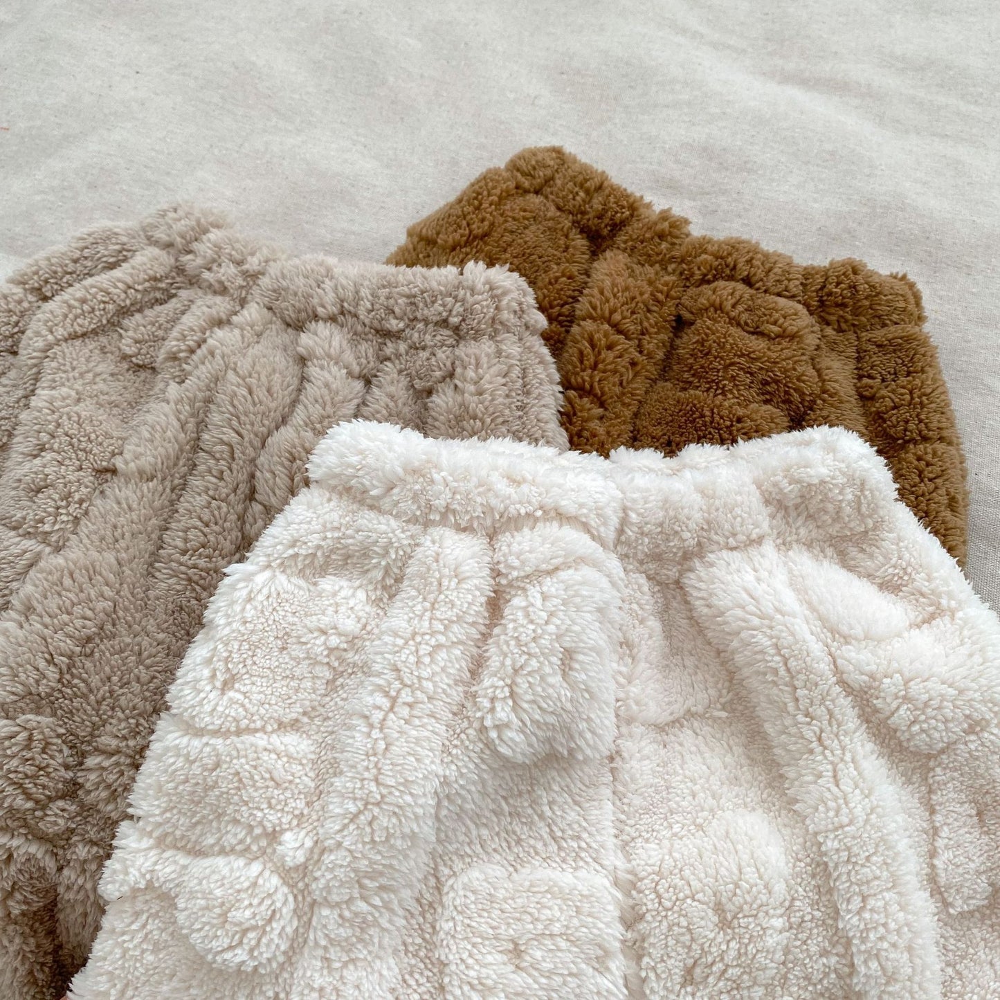 Bear Plush Coat Baby Velvet Pajamas Two-piece Set