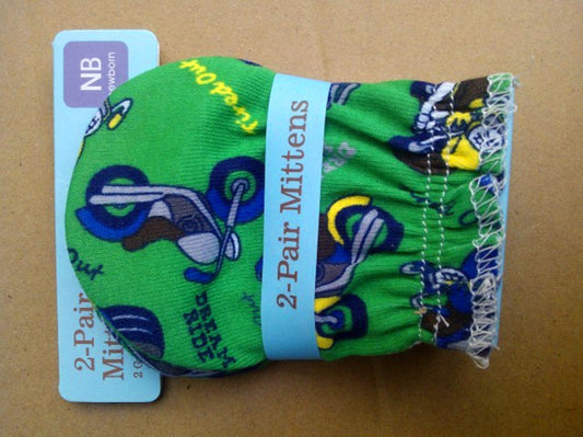 Print Anti-Scratch Face Baby Gloves