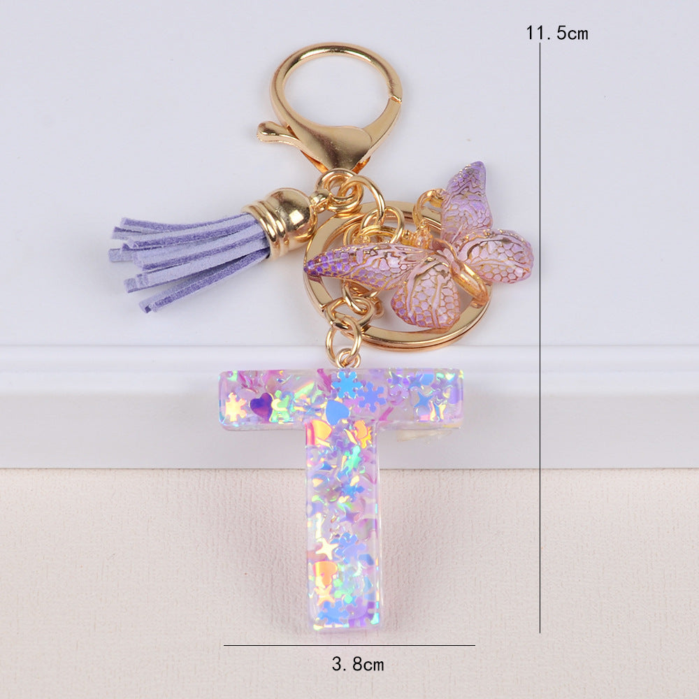 Snowflake Love Sequins Crystal Glue Pendant