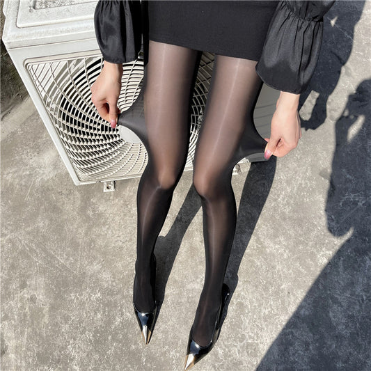 High Elastic Water Light Horse Oil Socks Reflective Women