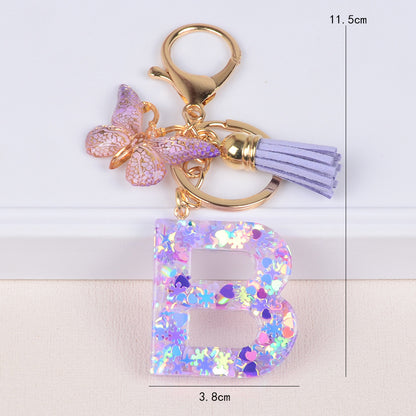 Snowflake Love Sequins Crystal Glue Pendant