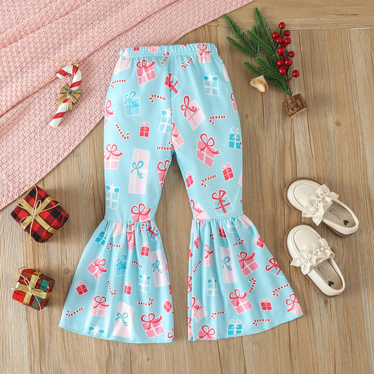 Cute Santa Claus Printed Sweater Suit