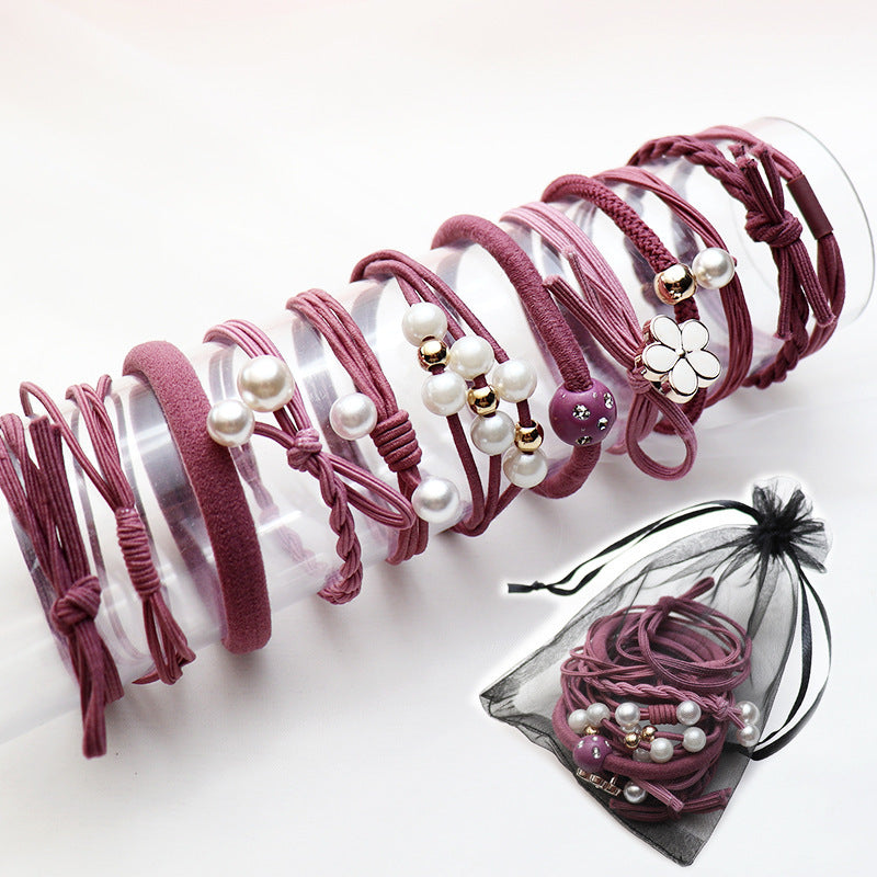 Head Rope High Elastic Rubber Band 12 Pieces Suit