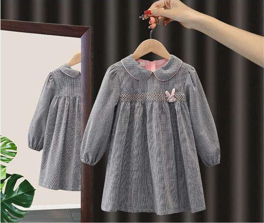 Princess Dress Western Style Spring And Autumn Plaid