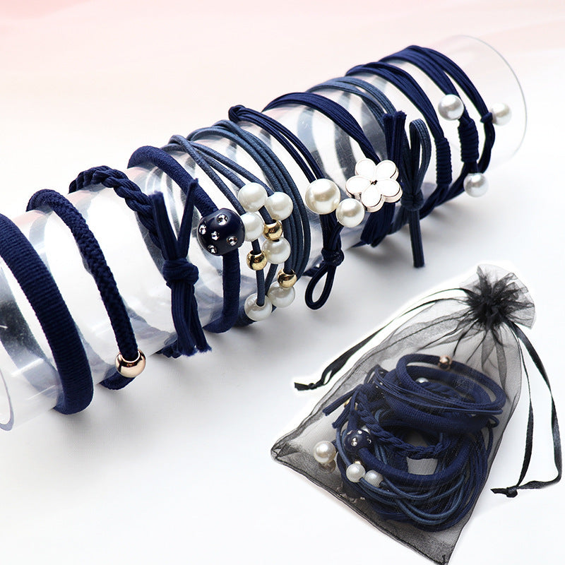 Head Rope High Elastic Rubber Band 12 Pieces Suit