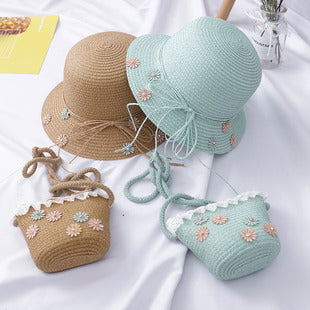 Sun-proof Sun Hollow-out Straw Hat British Flat Top