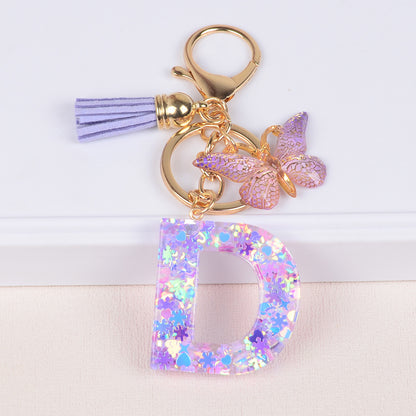 Snowflake Love Sequins Crystal Glue Pendant